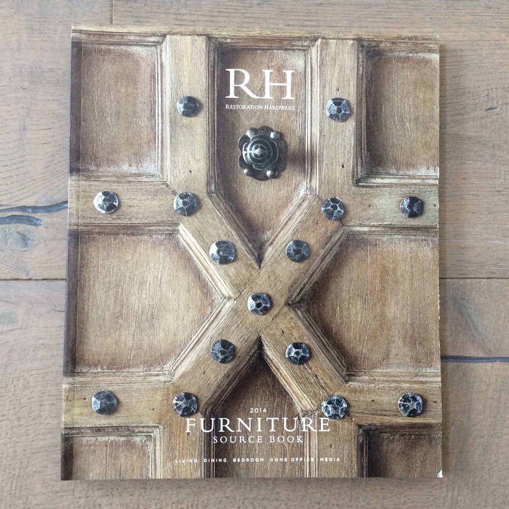 RH restoration hardware catalog table look book